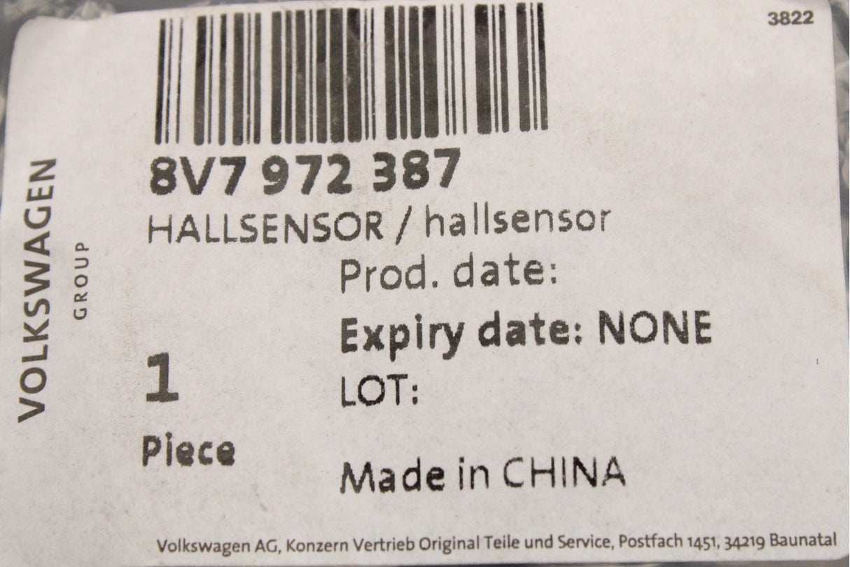 Audi A3 Cabriolet 15-2021 roof hall sensor repair wire 8V7972387