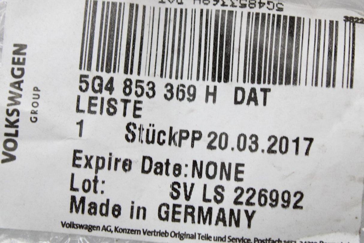 VW Golf MK7 MK7.5 GTI left door sill trim illuminated 5G4853369H DAT