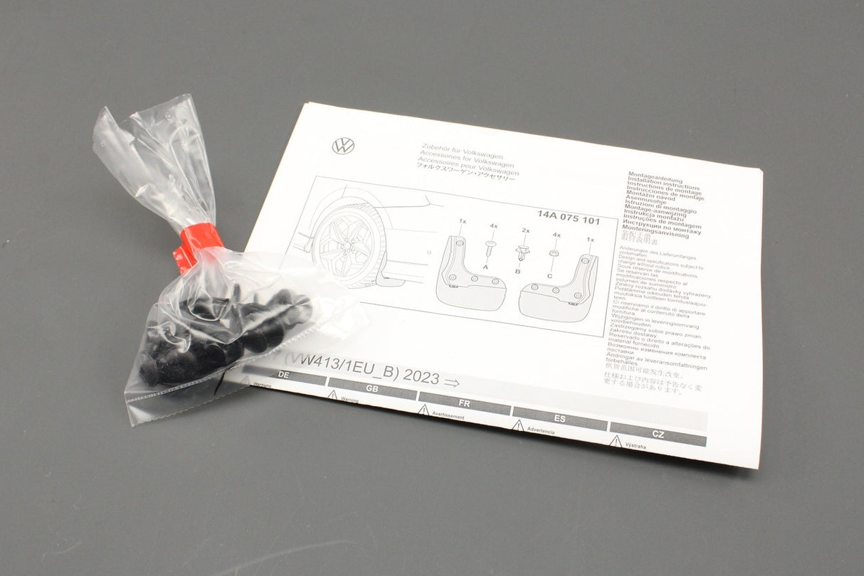 VW ID.7 2024-on mud flap set (front & rear) 14A075101/111