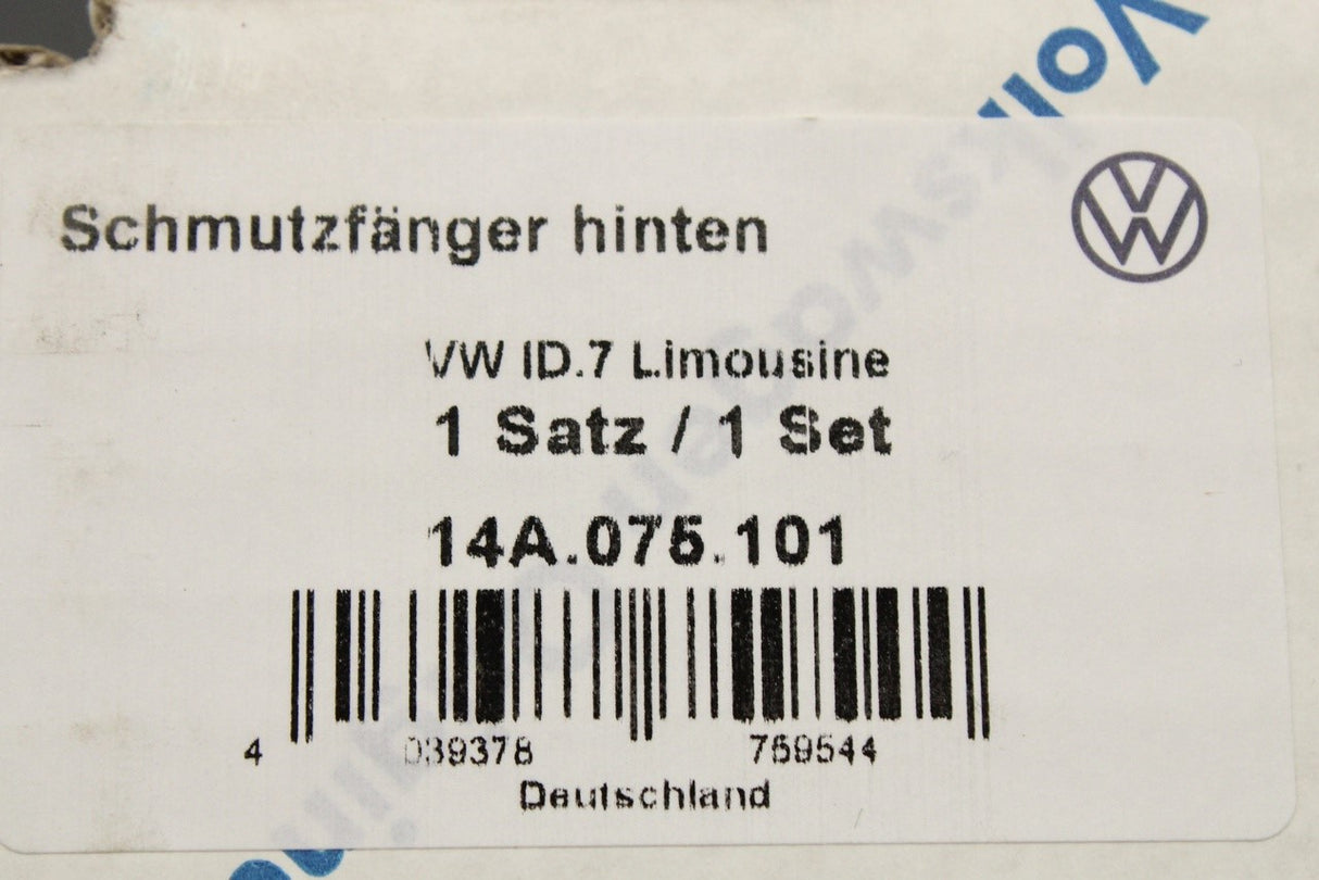 VW ID.7 2024-on mud flap set (front & rear) 14A075101/111