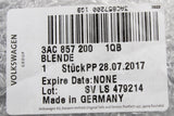 VW Passat B7 Passat CC drivers side lower dashboard trim 3AC857200 1QB
