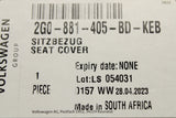 VW Polo GTI 2022-on front fabric seat base cover 2G0881405BD KEB