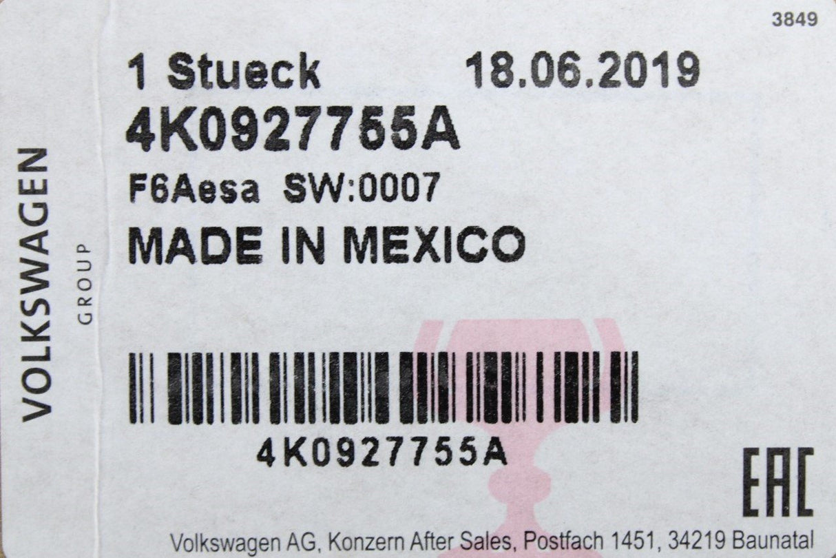 Audi A6 A7 2019-on Quattro four wheel drive control unit 4K0927755A