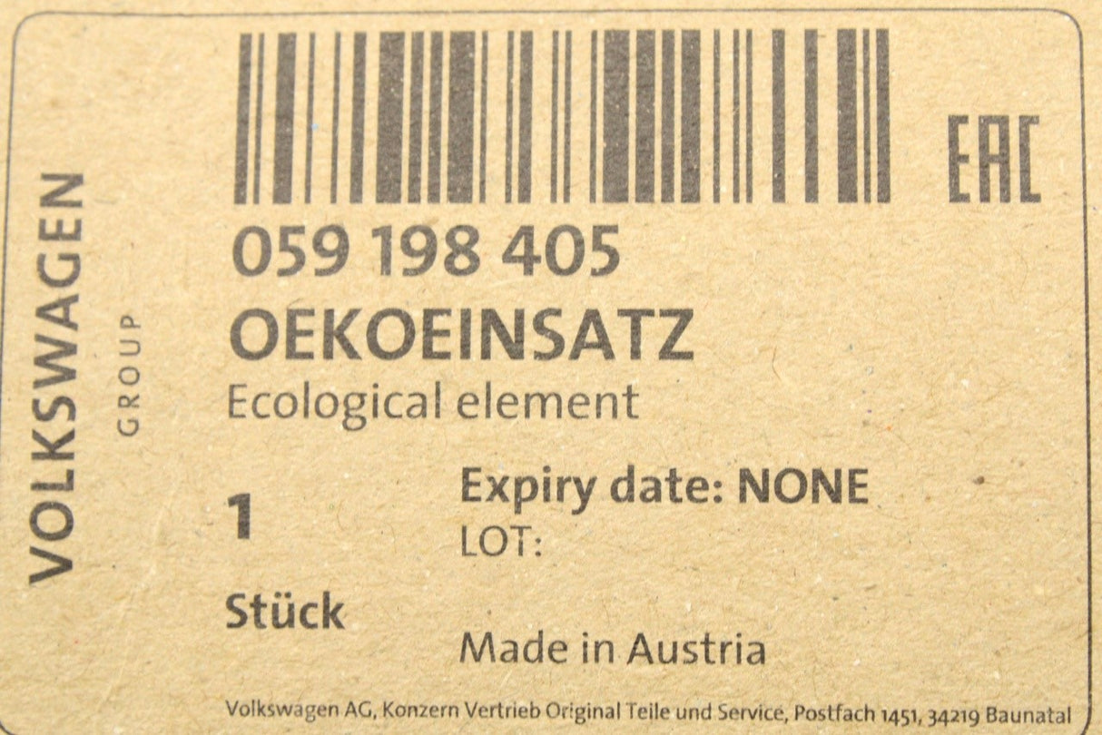 VW Touareg Audi A4 A6 A8 Q5 2010-18 oil filter (3.0 TDI) 059198405
