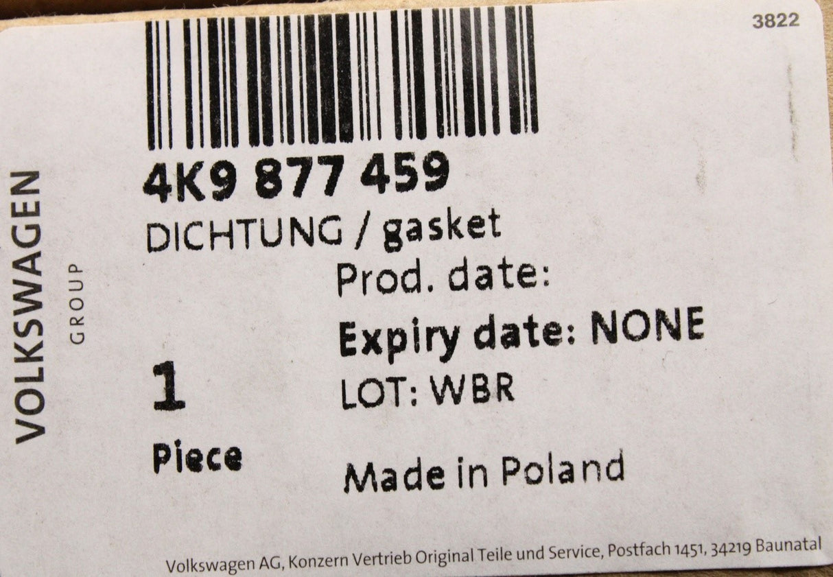 Audi A6 S6 RS6 Avant C8 2019-on sunroof side seals 4K9877459
