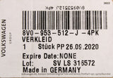 Audi A3 S3 RS3 2013-2016 steering column lower trim 8V0953512J 4PK