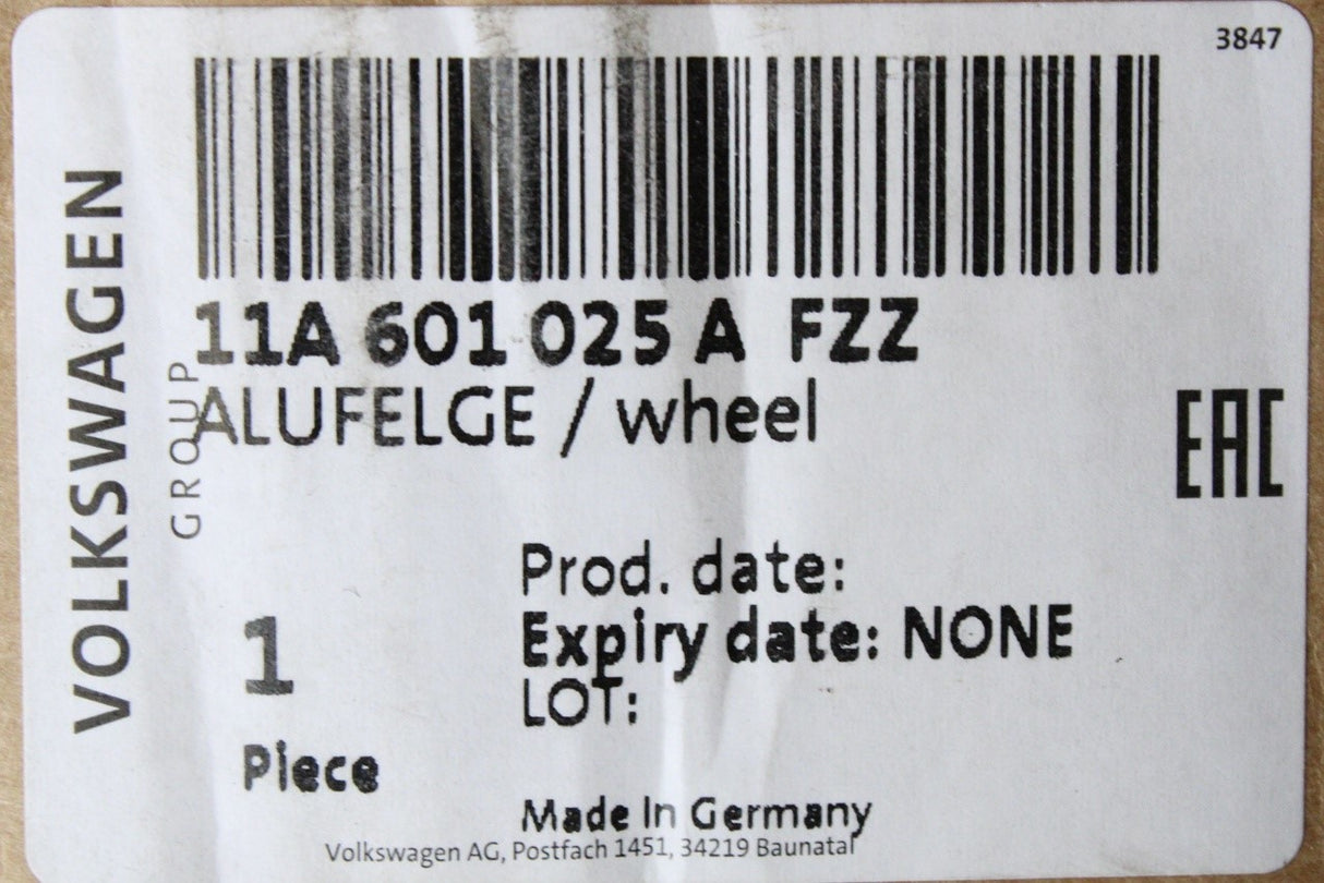 VW ID.4 ID.5 2021-on Elektra2 alloy wheel (20" x 8J) 11A601025A FZZ