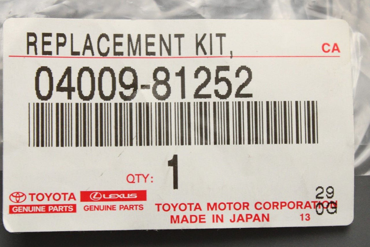 Toyota Lexus fuel pump replacement seal kit 04009-81252