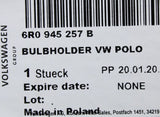 VW Polo 6R 2010-14 left hand rear light bulb holder 6R0945257B