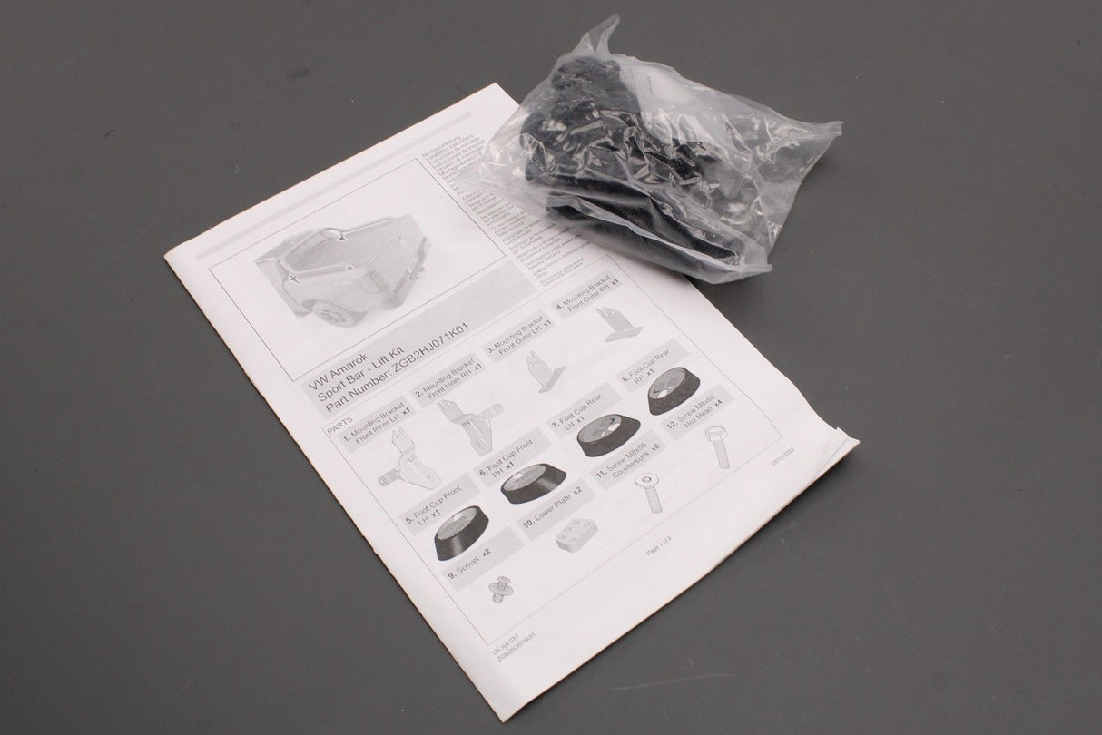 VW Amarok sports bar lifting tool kit ZGB2HJ071K01