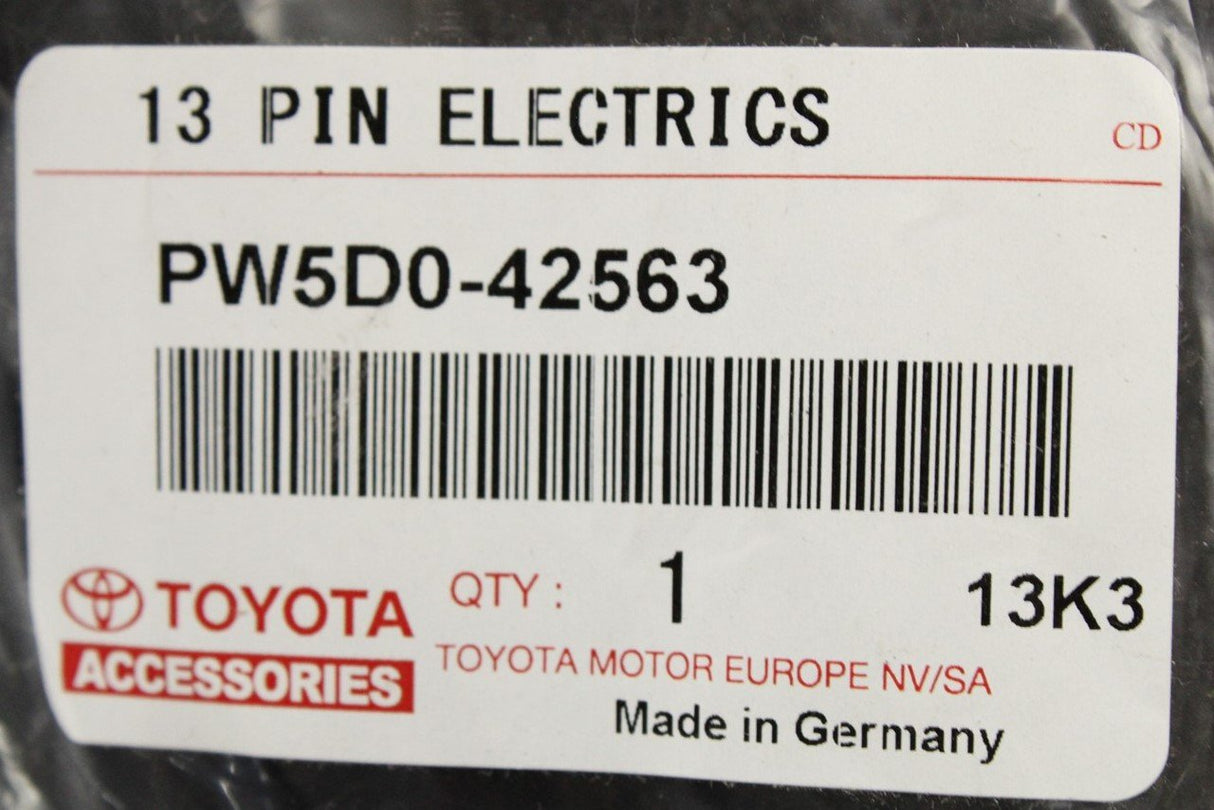 Toyota 13 pin electrics wiring harness PW5D0-42563