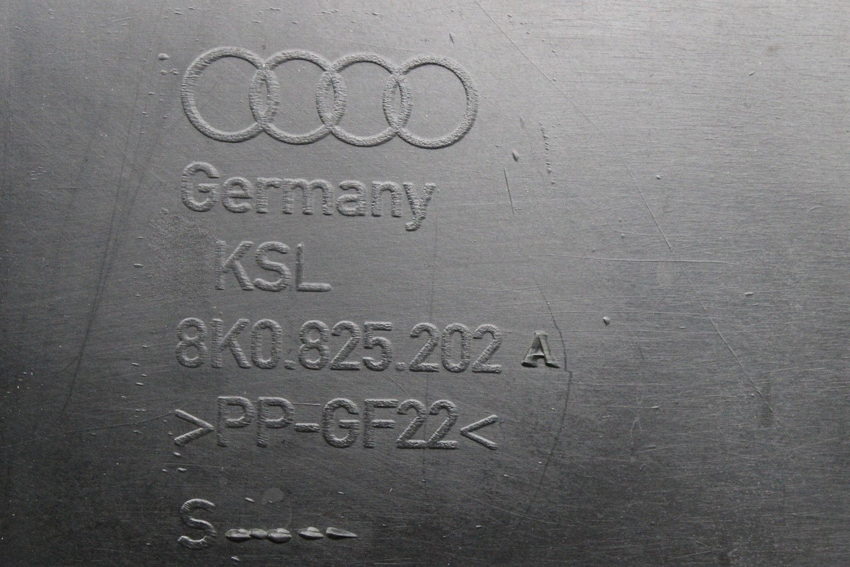 Audi A4 S4 08-16 A5 08-16 front underbody trim panel (right) 8K0825202A