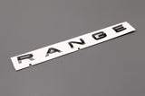 Range Rover Evoque 2012-2018 'RANGE' bonnet badge emblem LR094559