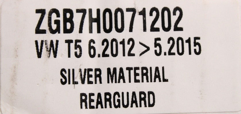 VW Transporter T5.1 10-15 rear bumper protector (silver) ZGB7H0071202