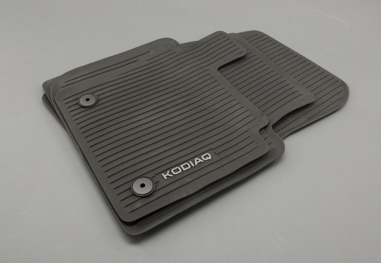 Skoda Kodiaq 2024-on front & rear rubber floor mats 57J061500