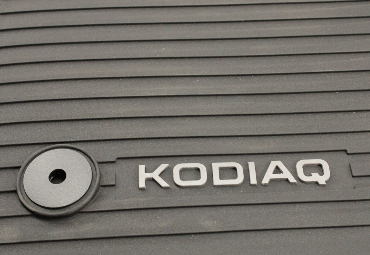 Skoda Kodiaq 2024-on front & rear rubber floor mats 57J061500