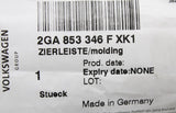 VW T-Roc 2018- rear exterior C pillar chrome trim (right) 2GA853346F XK1