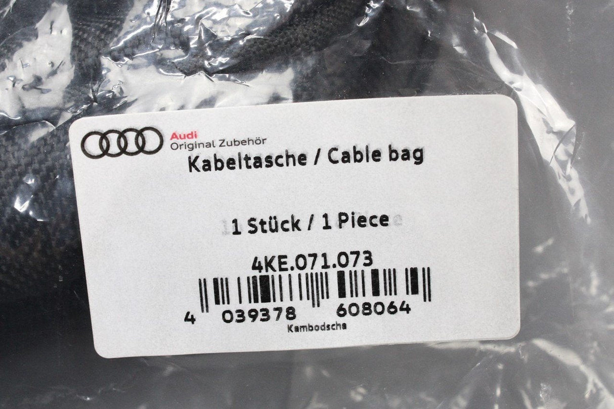 Audi E-Tron charging cable bonnet storage bag 4KE071073
