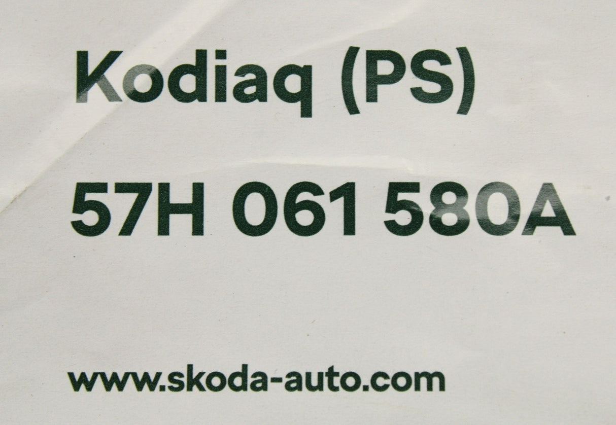 Skoda Kodiaq 2024-on 3rd row rubber floor mat 57H061580A