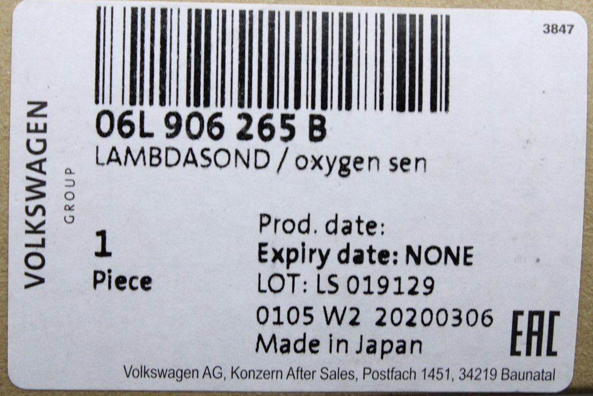 VW Touareg Audi A4 A5 A6 Q5 Q7 lambda sensor probe (pre-cat) 06L906265B