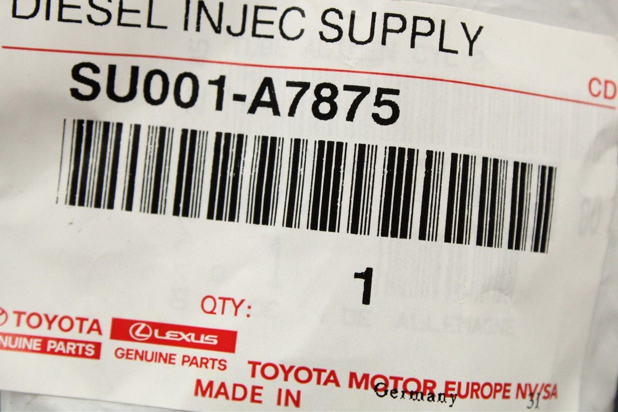 Toyota Proace 2016-on fuel line (diesel) SU001-A7875