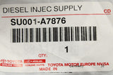 Toyota Proace 2016-on fuel line (diesel) SU001-A7876