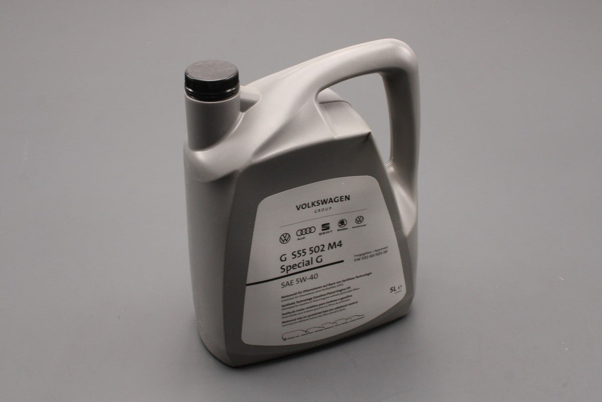 VW Audi Skoda SEAT 'Special G' 5W-40 light engine oil (5L) GS55502M4