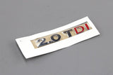 VW Tiguan Touran 2.0 TDI rear lettering badge (red/chrome) 5TA853675CJZQ