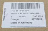 VW Crafter 2017-on wing mirror cover cap (left upper) 7C0857527 9B9