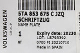 VW Tiguan Touran 2.0 TDI rear lettering badge (red/chrome) 5TA853675CJZQ