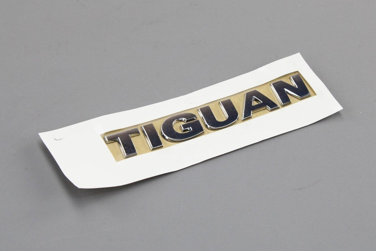 VW Tiguan 2016-on rear boot lid lettering badge (chrome) 5NA853687 2ZZ, view 1
