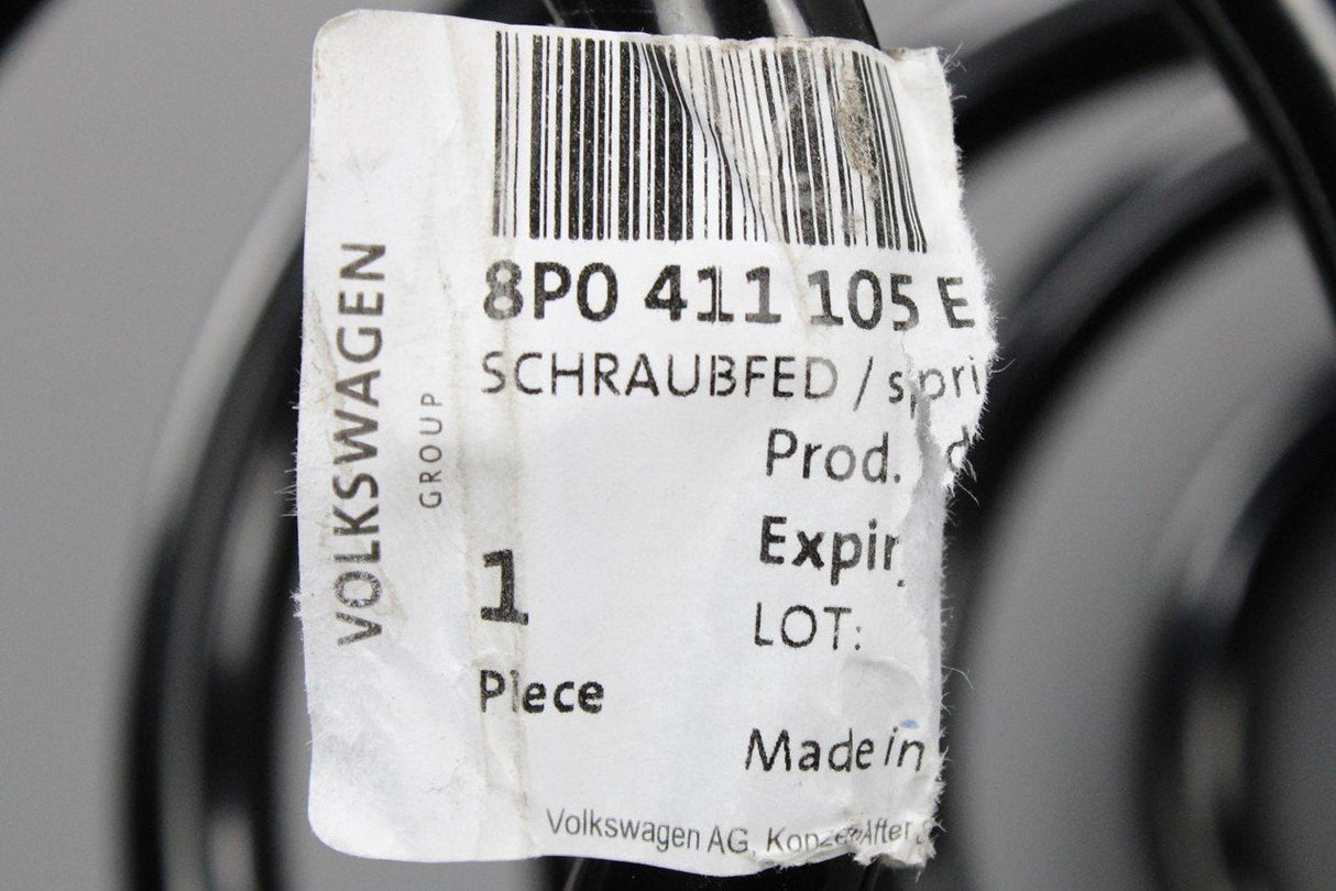 Audi A3 2004-13 8P Leon 06-13 suspension coil spring (front) 8P0411105E