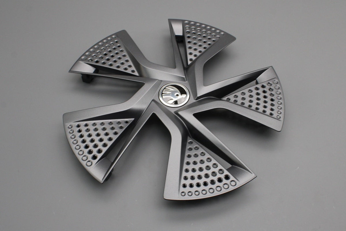 Skoda Fabia 2022-on alloy wheel cover trim 6VA601169 ZG6, view 1