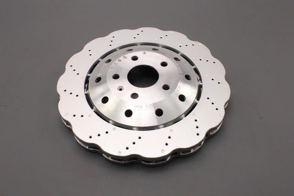 Audi RSQ3 2014-2018 single wavy brake disc 365x34mm (front) 8U0615301B, view 1