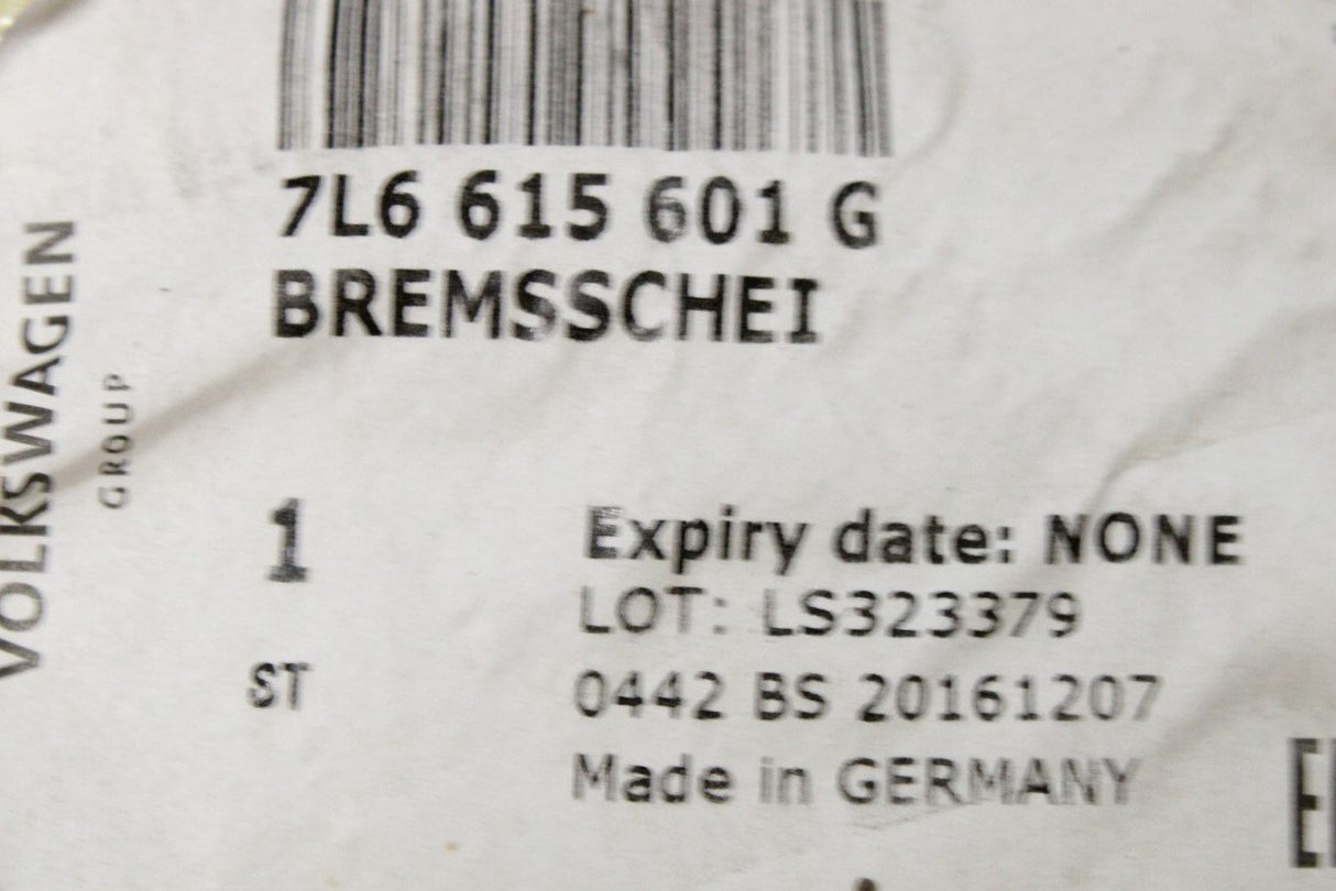 VW Touareg 03-10 Transporter T5 brake discs 314x22mm (rear) 7L6615601G