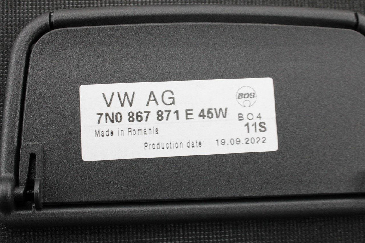 VW Sharan 2016-2021 boot luggage compartment cover blind 7N0867871E 45W