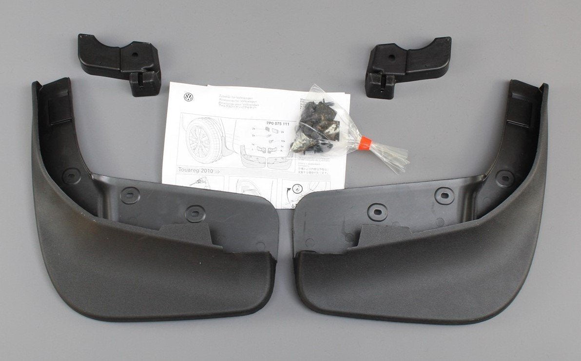 VW Touareg 2011-18 accessory front mud flap set 7P0075111