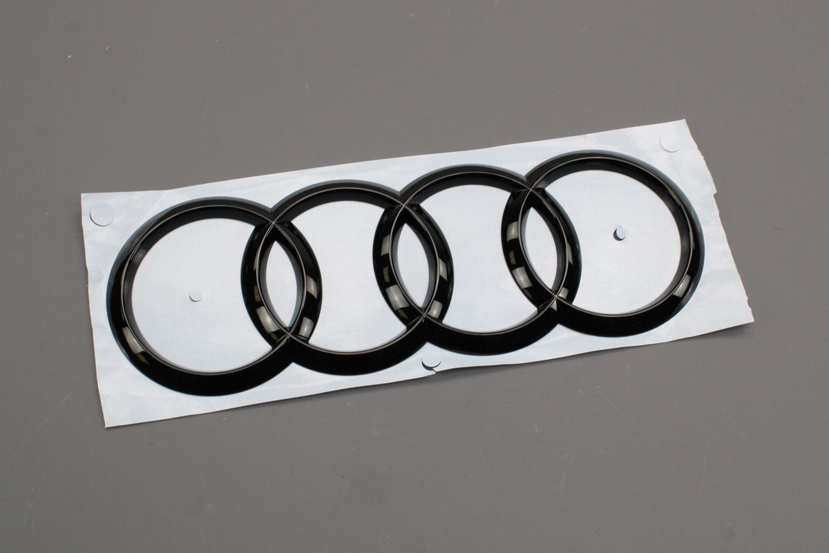 Audi A4 S4 2016-on A6 S6 2019-on Audi rings badge (rear) 8W9853742A T94, view 1