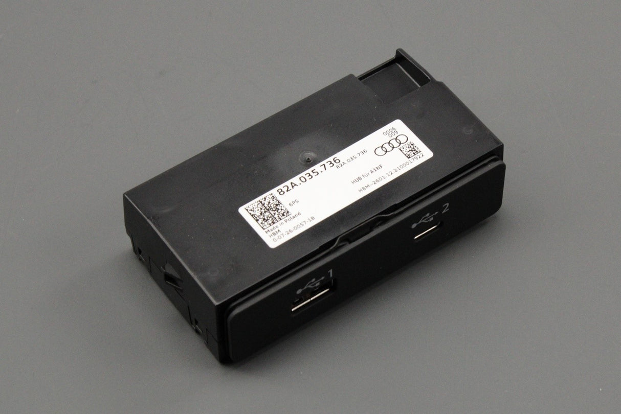 Audi A1 A3 2019-on front double USB port socket 82A035736