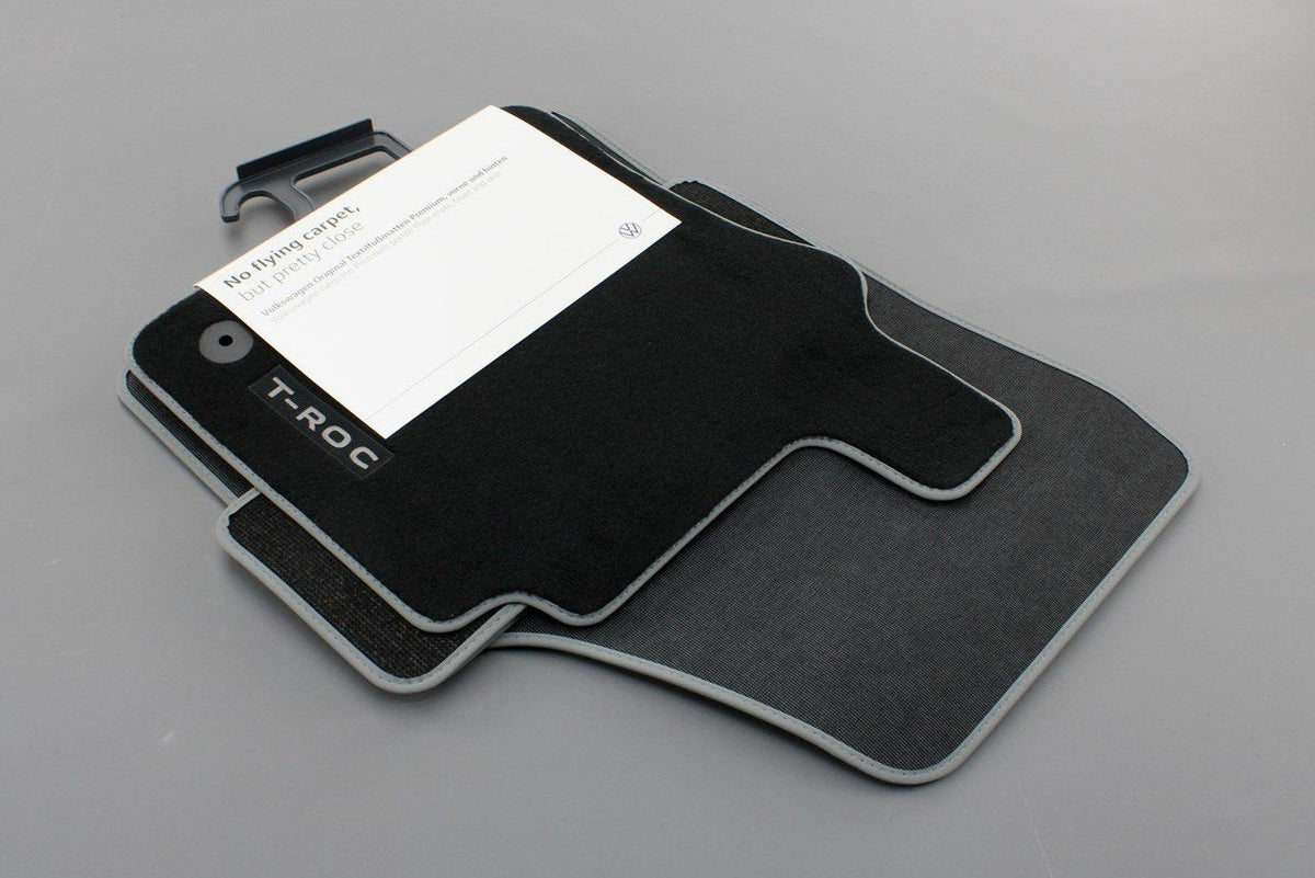 VW T-Roc 2018-on front rear premium floor mats (RHD) 2GB061270 WGK, view 1