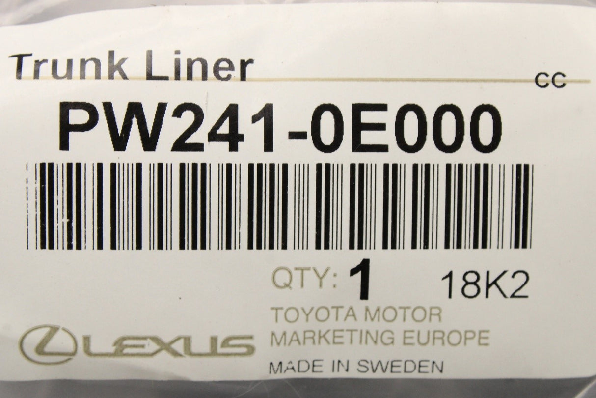Lexus RX 2015-on boot liner with dividers PW241-0E000