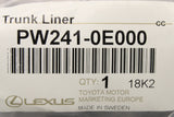 Lexus RX 2015-on boot liner with dividers PW241-0E000