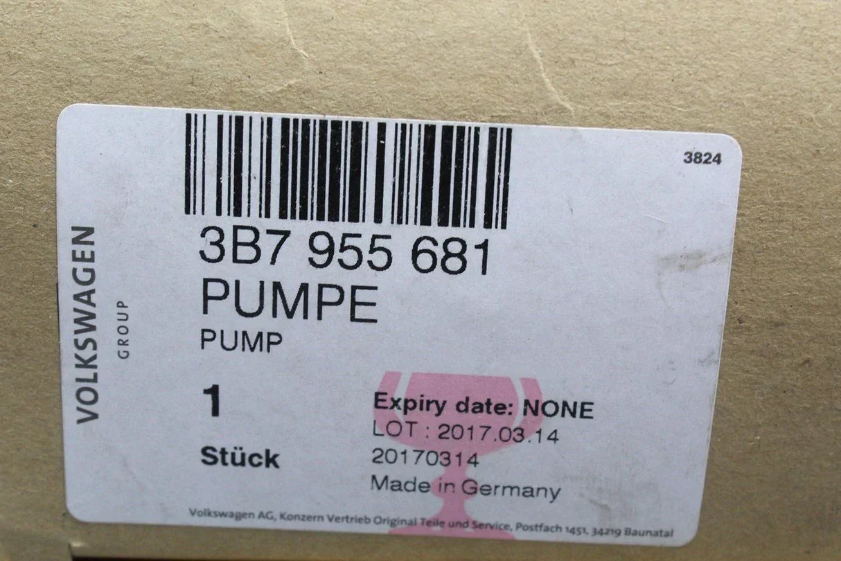VW Audi Skoda SEAT headlight washer pump 3B7955681