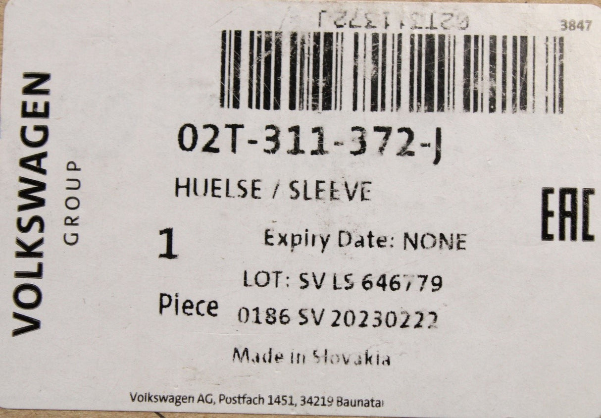 VW Audi Skoda SEAT 5 speed manual gearbox roller bearing 02T311372J