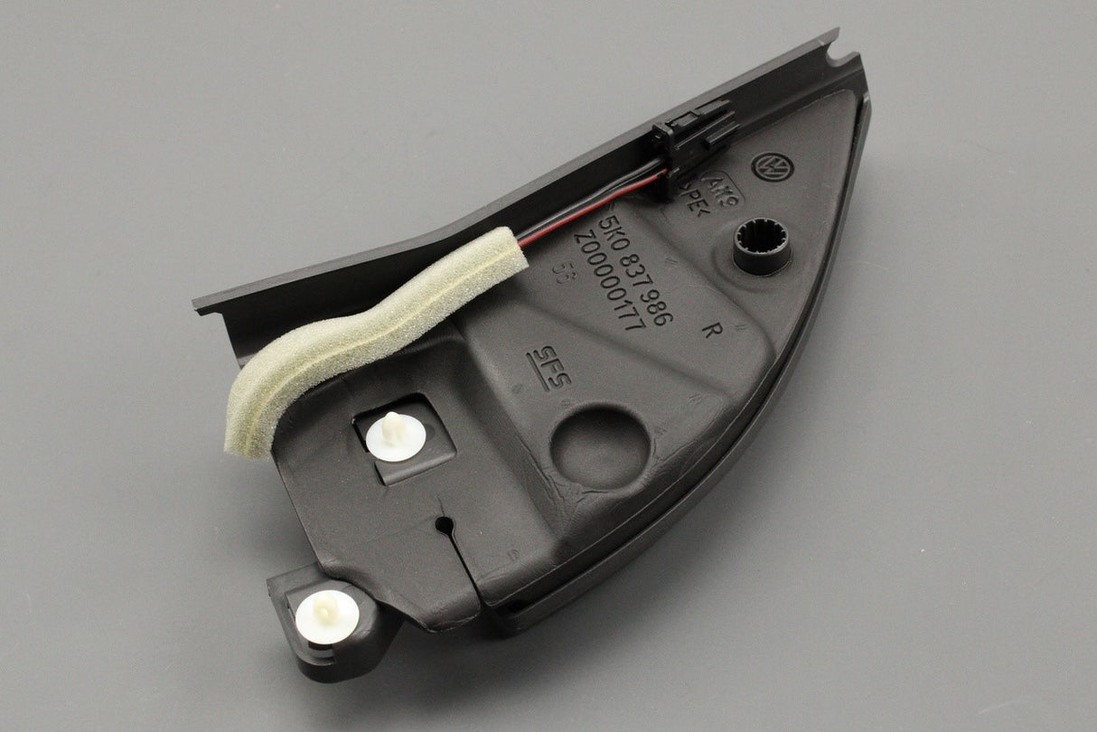 VW Golf MK6 interior wing mirror cover speaker trim right 5K0837974K 82V