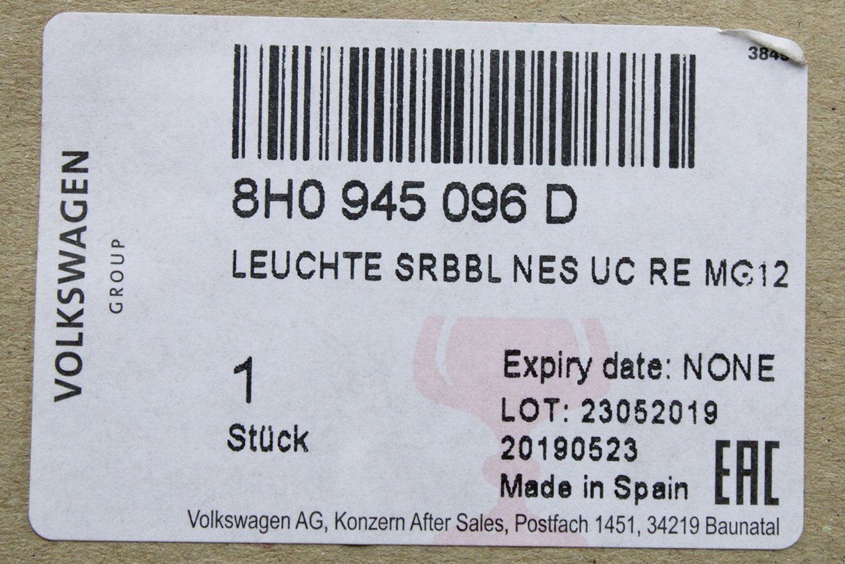 Audi A4 S4 RS4 B7 2007-09 rear light unit (right) 8H0945096D