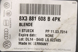 Audi A1 2011-2018 seat tilt lever trim (2 door) 8X3881608B 4PK