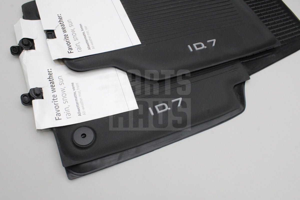 VW ID.7 2023-on rubber all weather floor mats (front & rear) 14C061502 / 512