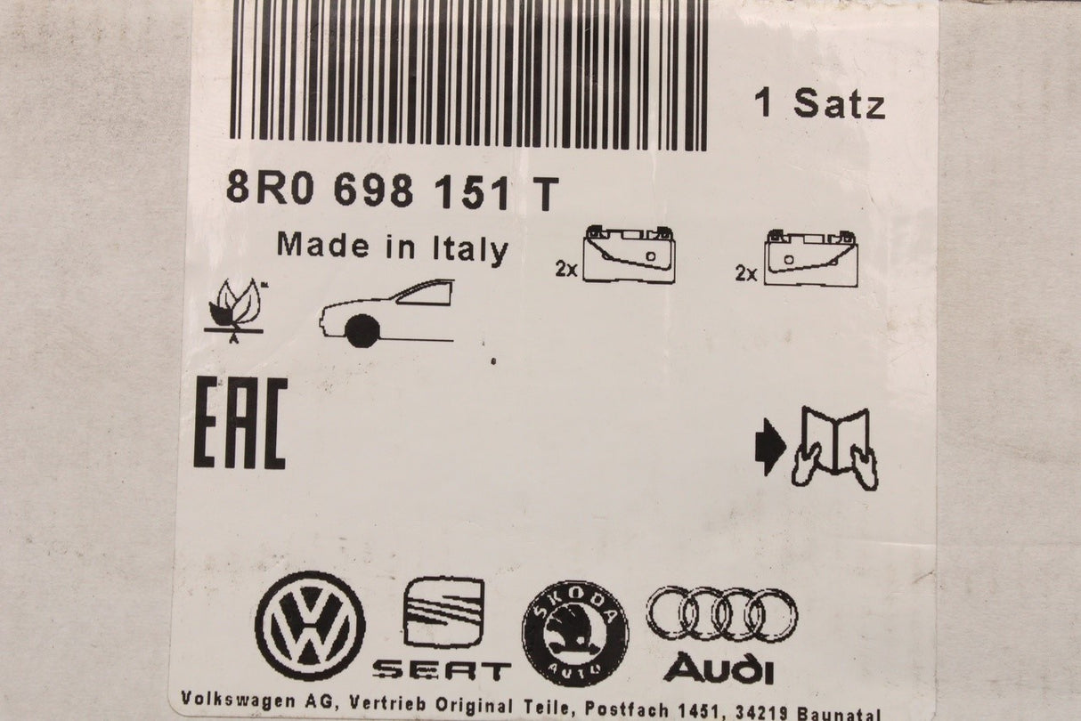 Audi Q5 2013-2017 brake pads (front) 8R0698151T