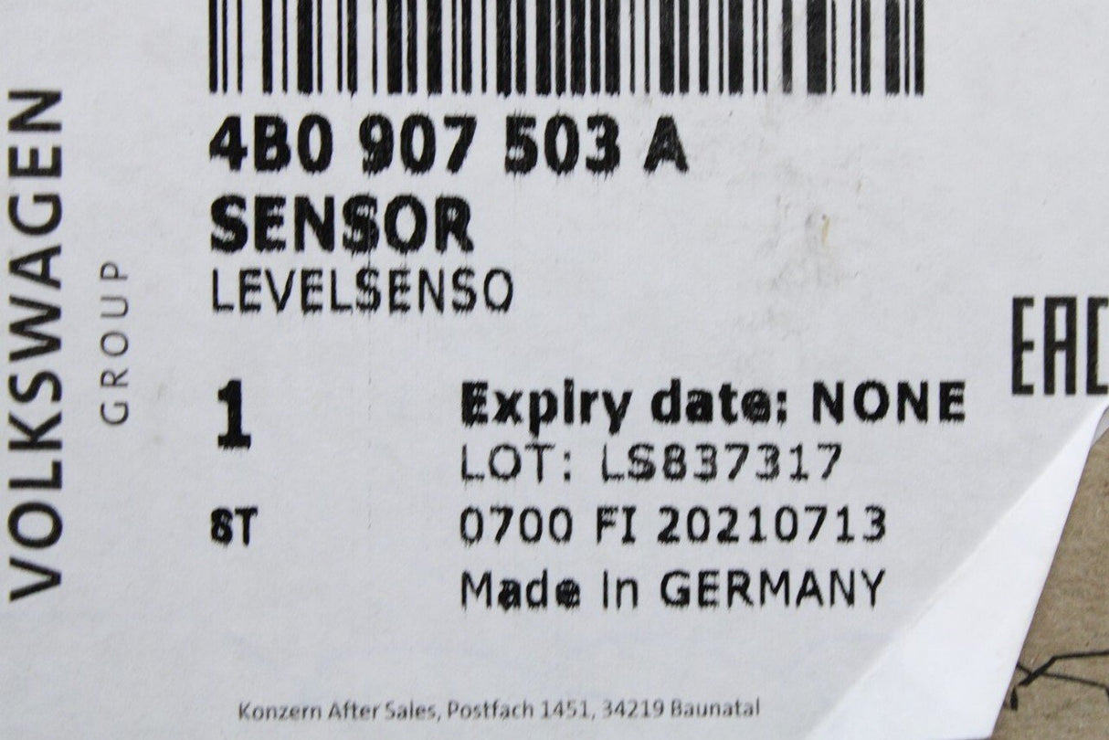 VW Golf MK4 Audi A6 TT Superb headlight level sensor (front) 4B0907503A
